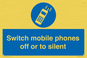 Switch mobile phones off or to silent
